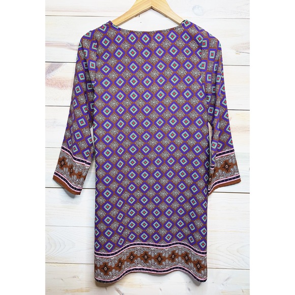 Colorful Geometric Dress - Picture 3 of 4